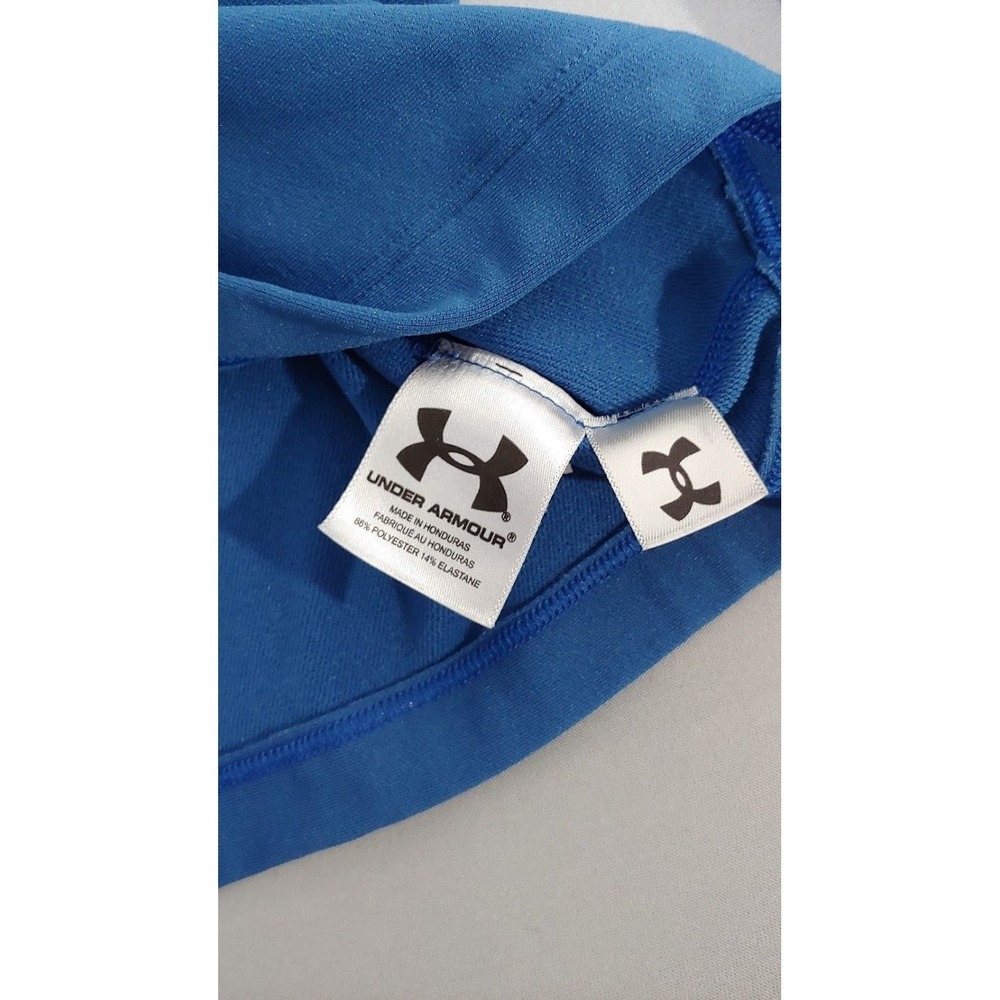 Under Armour Mens Medium Blue ColdGear Half Zip Long Sleeve Athletic Pullover - Picture 10 of 13